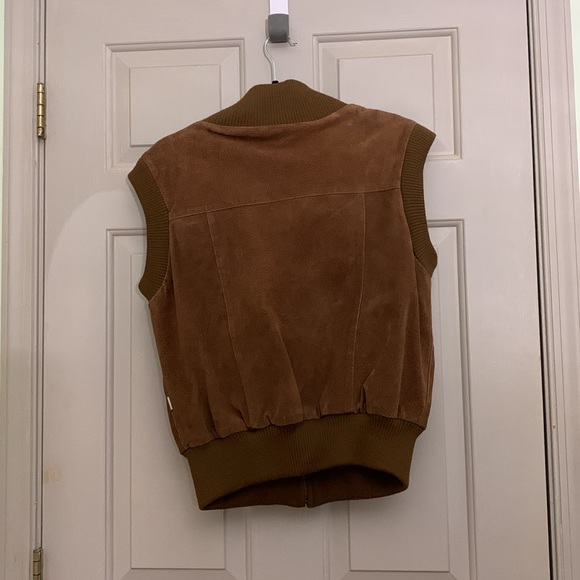 CARDON cosas nuestras suede vest brown pockets - Picture 6 of 7